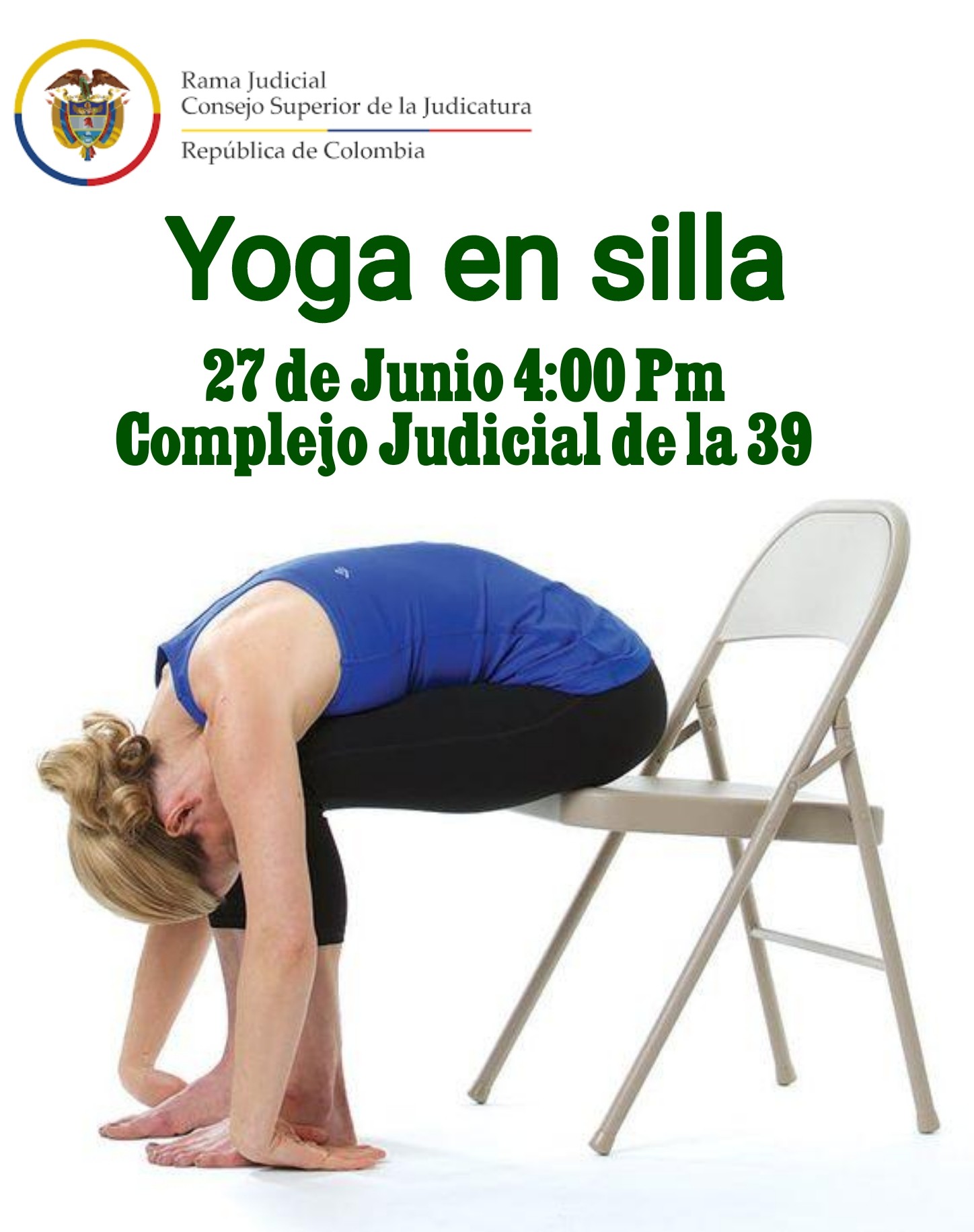 Clase de Yoga en silla