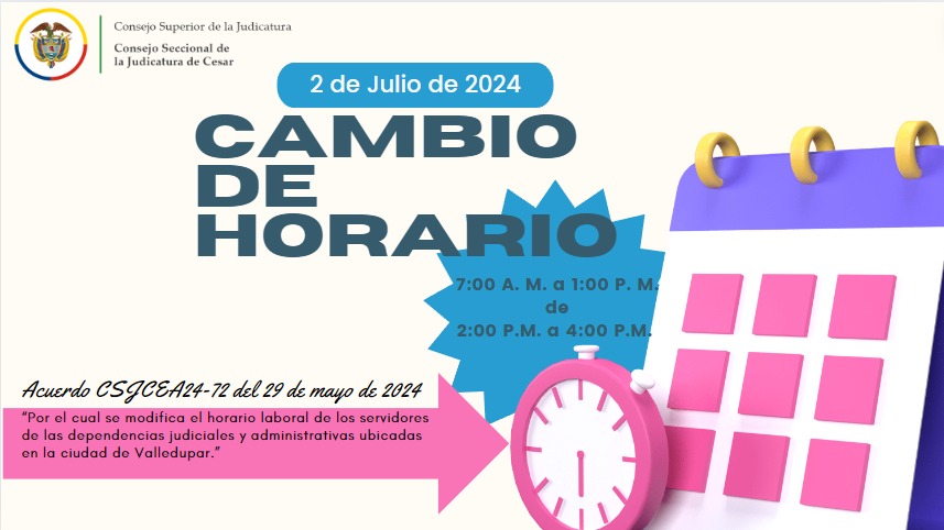 CAMBIO DE HORARIO