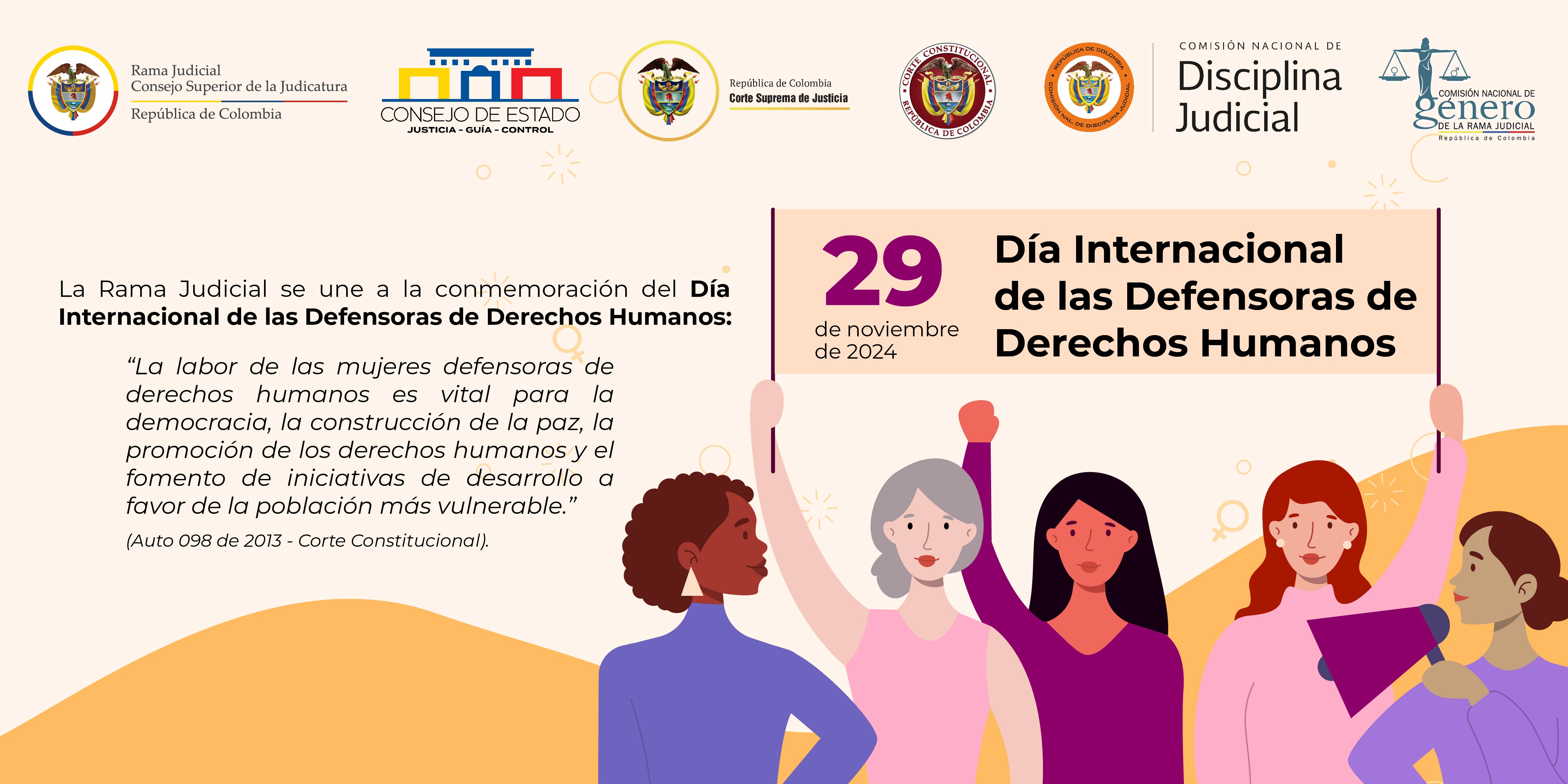 Día Internacional de las Defensoras de Derechos Humanos