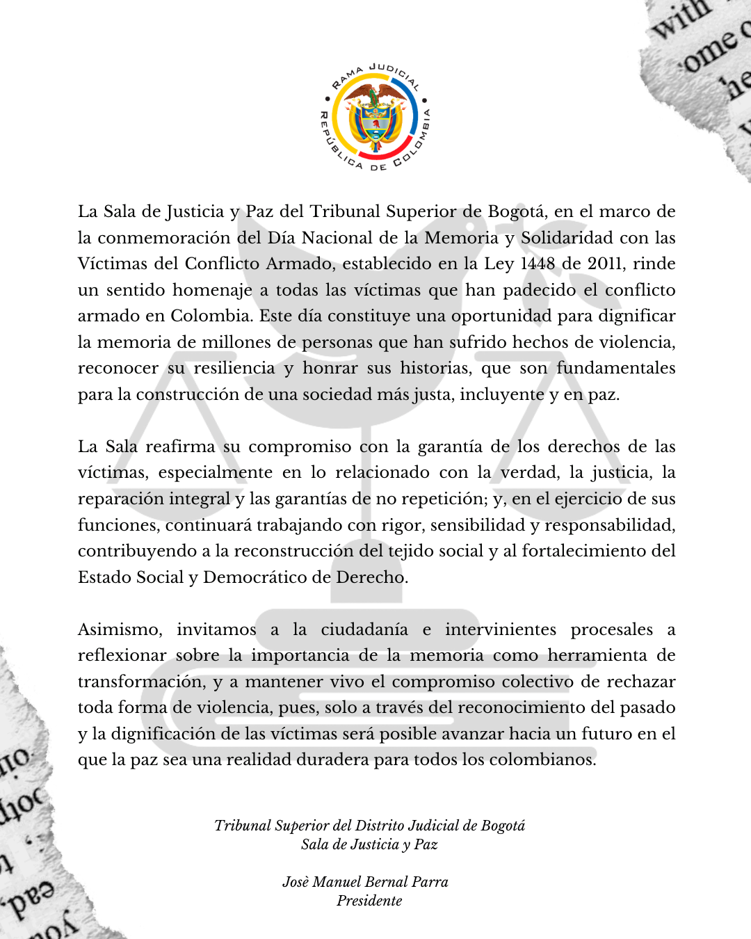 Día Nacional de la Memoria y la Solidaridad con las Víctimas