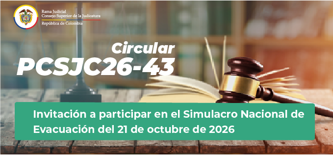 Circulares Consejo Superior de la Judicatura 2026