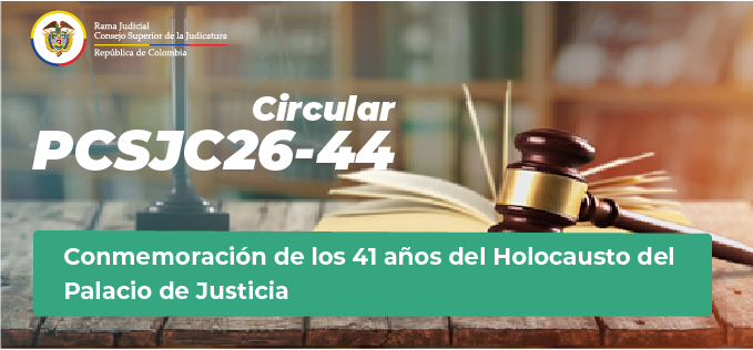 Conmemoración de los 41 años del Holocausto del Palacio de Justicia.